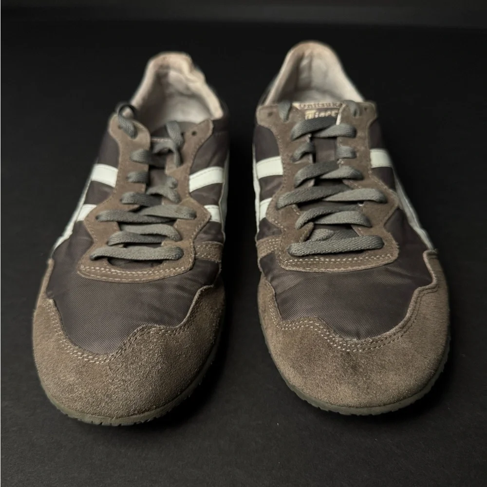 Onitsuka Tiger Serrano by Asics Brown and Gray Sneakers Men’s Size 9.5 - Picture 3 of 7